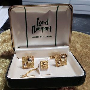 Vintage Cuff Links and Tie Tac.